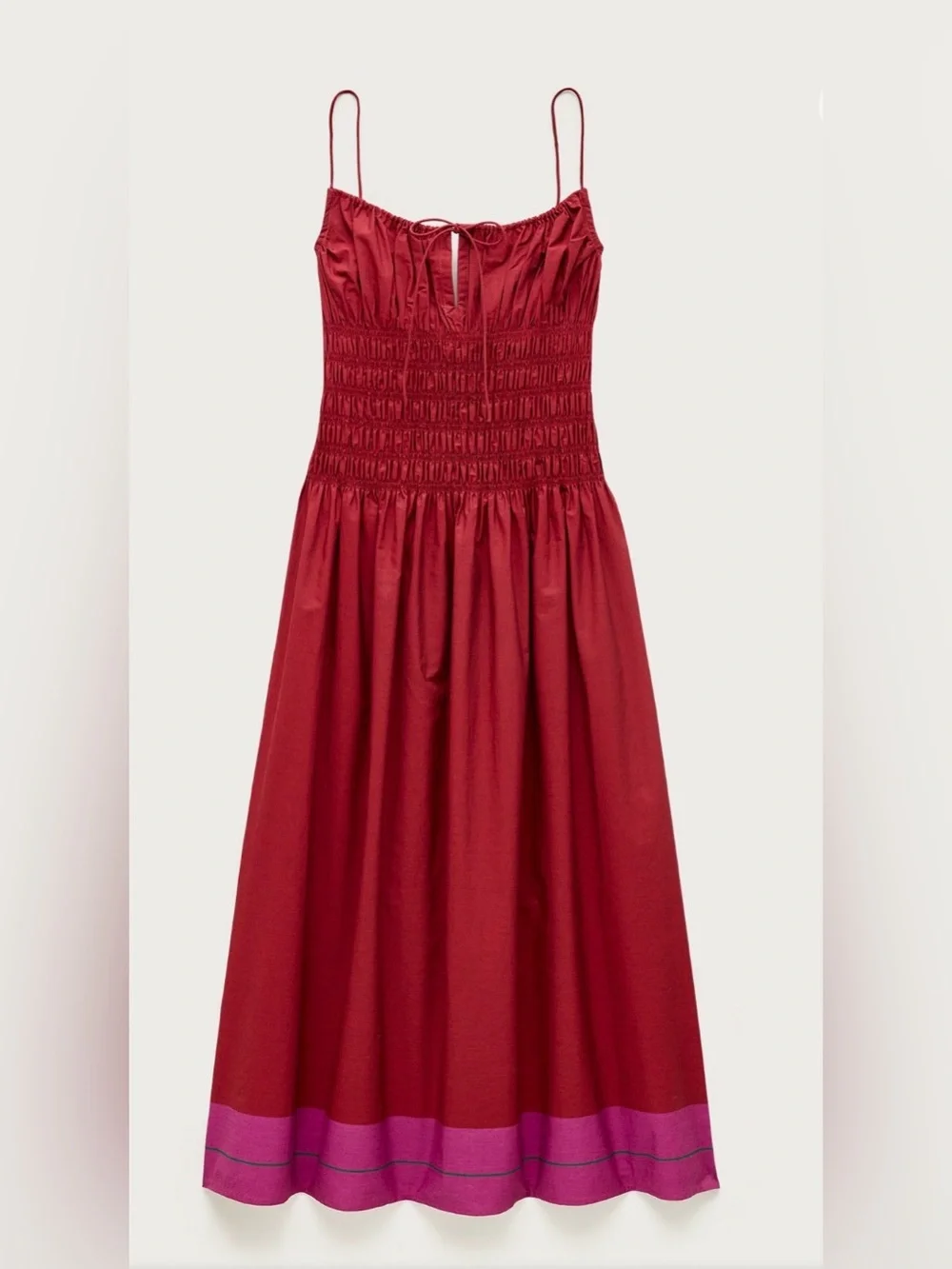 NWT J. Crew Reverie Dress in Color Block Cotton Poplin - Size Large